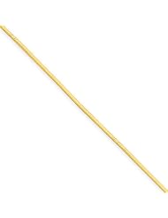 14k Yellow Gold 18in 1.00mm Octagonal Snake Necklace Chain. Metal Wt- 3.55g