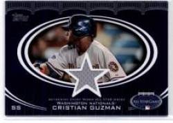 2008 Topps Update All-Star Stitches #CG Cristian Guzman - Washington Nationals (Piece of Authentic All Star Jersey) (Baseball Cards)