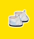 White Tennis Shoes w/Blue Stripe shoes, fits most 8 - 10 Stuffed Animal kits & most Webkinz & Shining Star animals