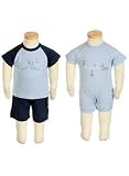 Bebini 3-Pc Sailor Bunny Romper, Tee & Shorts Set