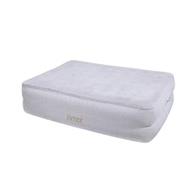 Intex Foam Top Rising Comfort Queen Airbed with Built in pump and Wireless Remote Control