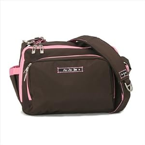 Ju Ju Be 08MM02A-BB Be Tween Messenger Diaper Bag in Brown / Bubblegum