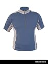 Cool Flo Short Sleeve Cycling Jersey Azure/Silver Small