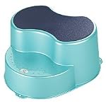 Rotho TOP Kinderschemel, Farbe türkis blau transparent