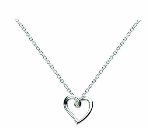Dew Sterling Silver Twisted Heart Necklace With Diamond 98059DI003