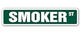 SMOKER Street Sign cooker bbq bar-b-que grill grilling SMOKER Street Sign cooker bbq bar-b-que grill grilling