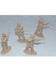 The Zulu War - British Infantry At Rorkes Drift Plastic Army Men: 16 piece set of 54mm Figures - 1:32 Scale