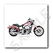 Iron on Heat Transfer Picturing Picturing Harley-Davidson Motorcycle