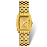 Rado Diastar Jubil'e Women's Classic Watch, Gold Plated Stainless Steel, 4 Diamonds, Yellow Dial