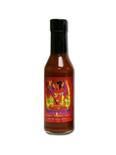 Tattoo Flash Labeled Killer Flamin Pepper Hot Sauce
