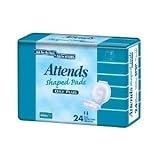 Attends Shaped Pads Day Plus 24.5 - Case of 96 - Model SPDP