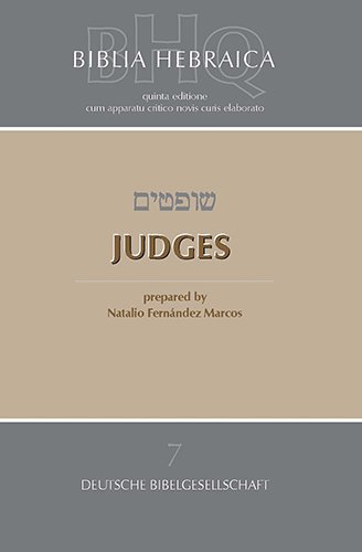 Judges: Quinta editione (Biblia Hebraica Quinta)