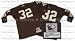 Jim Brown 1964 Cleveland Browns #32 Dark Authentic Throwback Mitchell and Ness NFL Football Jersey (Dark Brown)