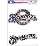 Milwaukee Brewers Removable Car Truck Window Wall Decal Set (2)