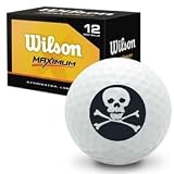 Skull and Cross-Bones Wilson Maximum Novelty Golf Balls