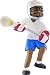 African American Male Lacrosse Player Christmas Ornament