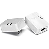 TRENDnet Powerline AV200 Mini Network Adapter Starter Kit, up to 200 Mbps over existing electrical lines, TPL-308E2K