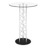Chardonnay Bar Table by Zuo Modern 621111 (Clear glass) (42H x 31W x 31D)