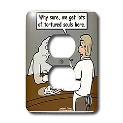 Cover image : Londons Times Funny Society Cartoons - Tortured Soul - Bar - Light Switch Covers - 2 plug outlet cover