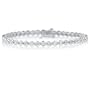 14k White Gold Diamond Bezel Bracelet (1 cttw, I-J Color, I2-I3 Clarity), 7"