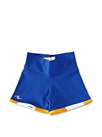 Naffta Short Niña (Azul Noche / Amarillo)