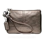 Coach Chelsea Leather Wristlet Wallet Case Bag 46275 Gunmetal
