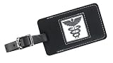 Medical Leather Luggage Tag