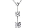 Crislu Sterling Silver Pendant with 1.7 Carat (ctw) Cubic Zirconia (CZ)