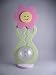 Big Belly Bank - Pink Flower - 20 Inch - Handcrafted in the USA