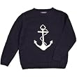 Boys Anchor Intarsia Crewneck Sweater