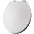 Bemis 800EC000 Plastic Round Toilet Seat with Easy Clean and Change Hinge, White