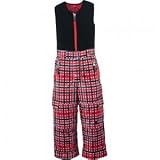 Spyder Infant/Toddler Boy's Mini Throw Bib Pant, Volcano Spawn Plaid, 6