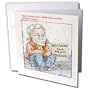 Londons Times Funny Panel Hollywood Cartoons - Ted Turner Looks For Employment - Greeting Cards-6 Greeting Cards with envelopes