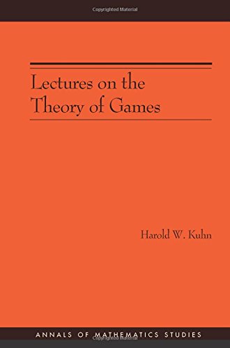 lectures on the theory of games am 37 annals of mathematics studies