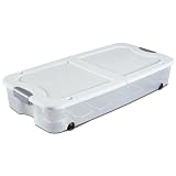 Buy Sterilite 19958004 66-Quart Ultra Underbed Box, White Lid See Through Base with... by Sterilite