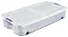 Sterilite 19958004 66-Quart Ultra Underbed Box, White Lid See Through Base with Titanium Latches and Black Wheels, 4-Pack