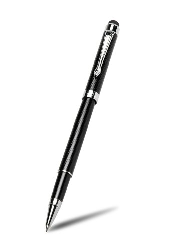 VIPERTEK Premier 2-in-1 Capacitive Stylus and Executive Pen for Kindle Fire, Apple iPad 2, iPhone 4 4S, iPod Touch, Asus Eee Pad Transformer, Samsung Galaxy Tab, Toshiba Thrive, Acer Iconia, Motorola Xoom, HP TouchPad & Other Touchscreen Devices (Jet Black)-VIPERTEK