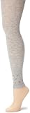 Steve Madden Legwear Women's Sweater Knit Footless Tight With Grommet Ankle Treatment,Dk. Grey,Medium/Tall