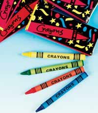 Childrens Toyshop  Toys : 4 standard crayons per box. (36 boxes/PKG)