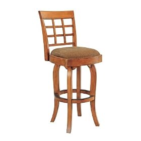 Oak Dakota Swivel Bar Stool One Pair 