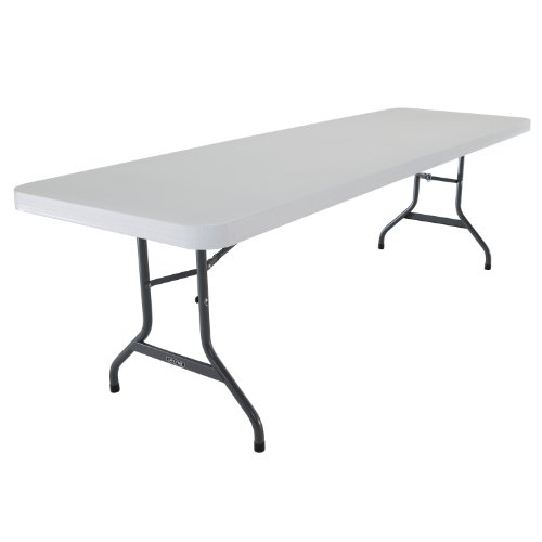 Lifetime 22980 8-Foot Folding Table, White Granite