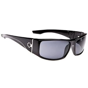 Spy Cooper XL Men's Sunglasses - Shiny Black Frame / Grey Lens