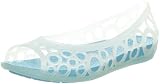 crocs Women's Adrina Flat,Oyster/Aqua,7 M US