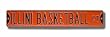 ILLINOIS FIGHTING ILLINI "ILLINI BASKETBALL CT" AUTHENTIC METAL STREET SIGN (6" X 36")
