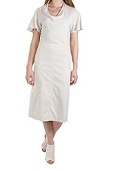 Short Sleeves Cowl Neck Cotton/Sateen  Dress