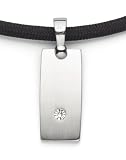 Magnetschmuck Minus Ionen-Germanium Halsband Starlight Schwarz, Länge 50 cm