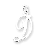 Sterling Silver Initial D Pendant