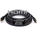 PTC 20ft PREMIUM GOLD Series HDMI CERTIFIED 24AWG CL2 rated cable