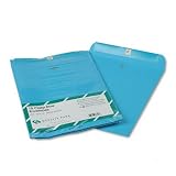 Fashion Color Clasp Envelopes, 10 x 13, Blue, 10/Pack QUA38757