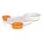 Boon Groovy - Interlocking Plate and Bowl Set - Orange/White